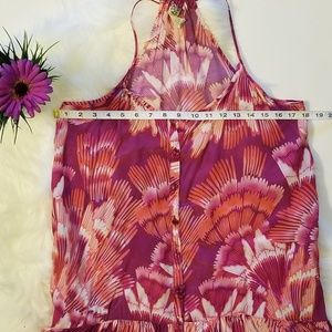 Free People | Dresses | Free People Tropical Floral Print Ruffle Dress ...